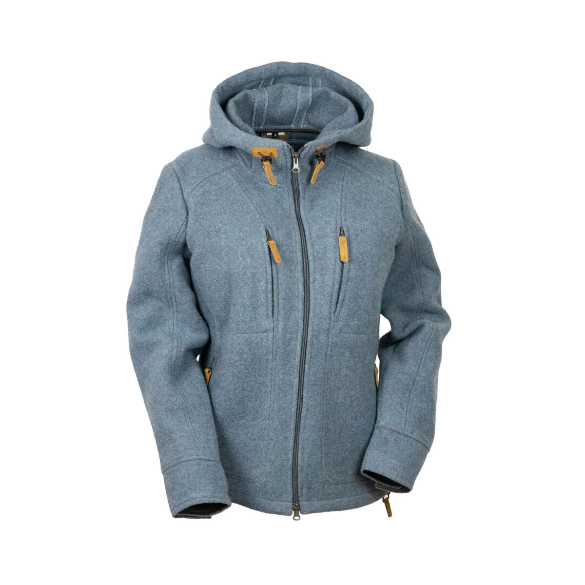 Loden-Hoodie Calcitblau
