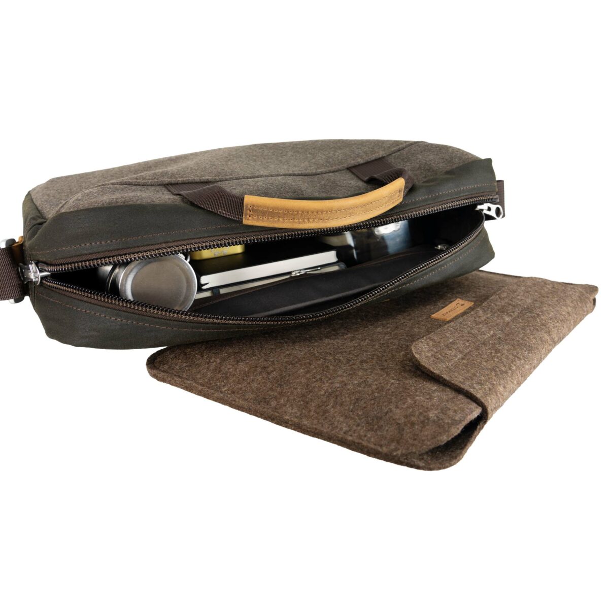 Laptoptasche mit Filzhülle
